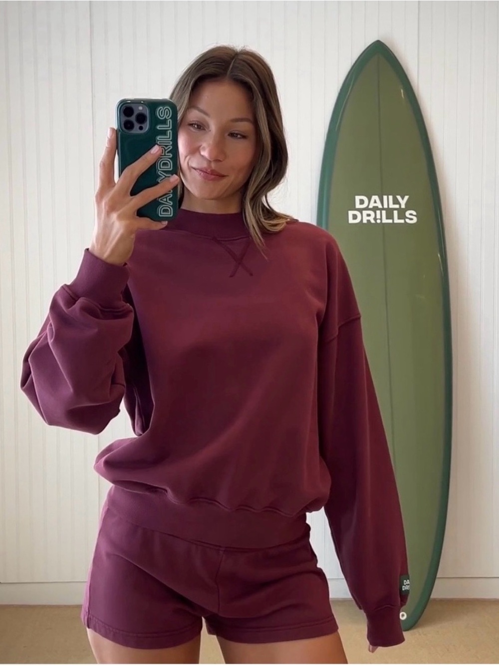 Daily Drills / XS-S / Vintage Crewneck Sweatshirt (Bodega) Dusty Rose Mauve
